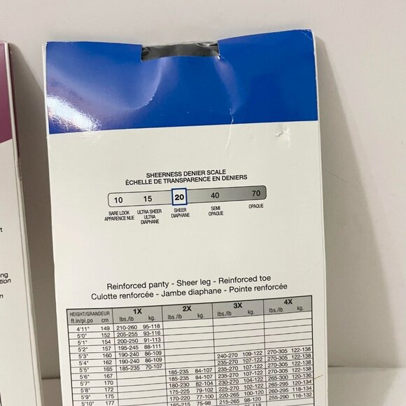 Secret Freedom Plus and Day Sheet Pantyhose Black Size 3X and 3+ - Picture 12 of 15